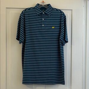 Masters Striped Blue and Light Pink Polo Shirt